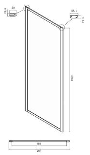Душевой уголок Ambassador Forsa 17021102NX-80NX 110x80см хром/прозрачное